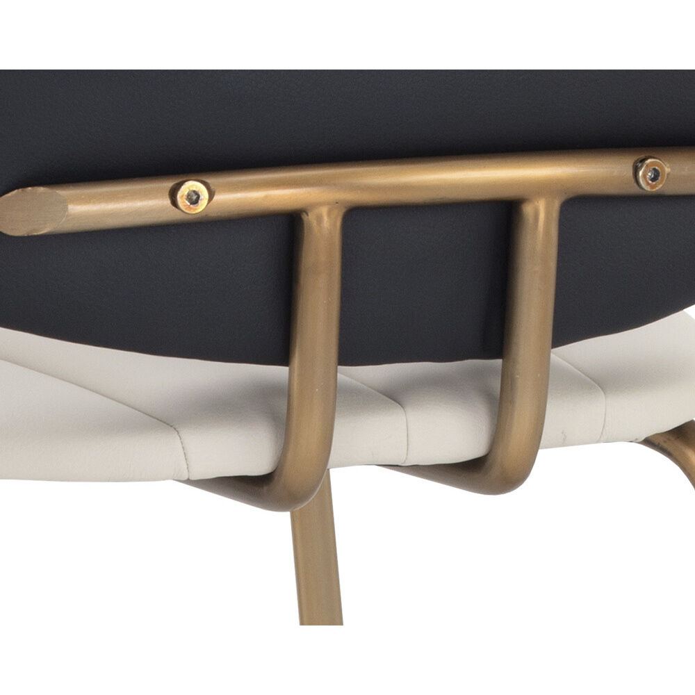 Lorelei 31 inch Dillon Cream / Dillon Black Counter Stool